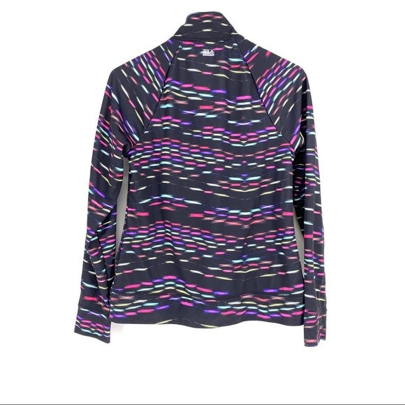 Fila Sport Running Jacket 1/4 Zip Mock Neck - Picture 3 of 4